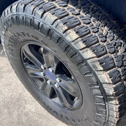 Tires not completely clean