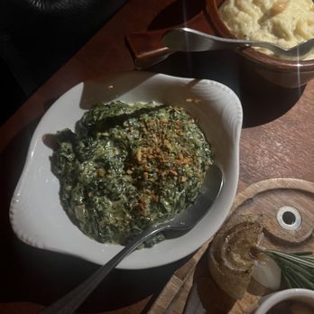 & Son Steakeasy - Creamed, spinach, and garlic, mashed potatoes - Speakeasies Near Me - New York, New York & Son Steakeasy - Creamed, spinach, and garlic, mashed potatoes - Speakeasies Near Me - New York, New York