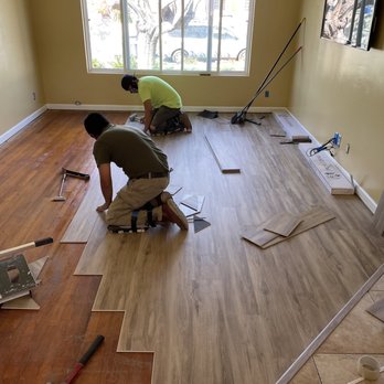 Daniel’s Flooring - Our living room floor being put in by Daniel's Flooring. - Flooring Near Me