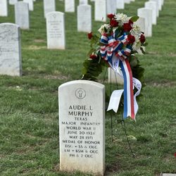Arlington National Cemetery Tours - Audie Murphy - most decorated American combat soldier of WWII