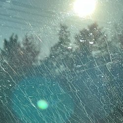 Avis Rent A Car - This was the inside (not outside) of windshield which was entirely streaked and made it difficult to see while driving.