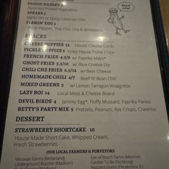 Settle Down Tavern - Menu - Bars Near Me - Madison, Wisconsin