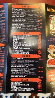 Menu photo 1 Tacos Revolution Colorado Springs, CO Menu photo 1 Tacos Revolution Colorado Springs, CO