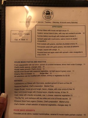 Menu photo 3 The Sage Rabbit Lexington, KY