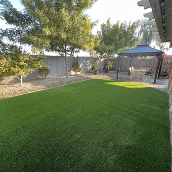Guzman Creative Turf - Artificial Turf backyard - Artificial Turf Near Me - Tulare, California
