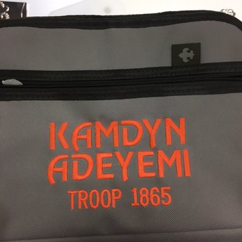 Texas Embroidery & Engraving - $15 for All letters in one color. (Wrong troop color). They corrected it perfectly. - Embroidery & Crochet Near Me - Katy, Texas Texas Embroidery & Engraving - $15 for All letters in one color. (Wrong troop color). They corrected it perfectly. - Embroidery & Crochet Near Me - Katy, Texas