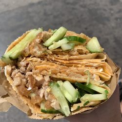 Pleasant Lady Jian Bing Trading Stall - Chicken and no cilantro