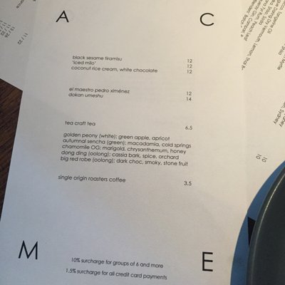 Menu photo 1 Acme Rushcutters Bay, NSW Menu photo 1 Acme Rushcutters Bay, NSW