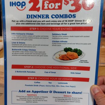 IHOP - Dinner Combo Menu Page 2 (as of December 2025) - Breakfast & Brunch Near Me - Englewood, New Jersey IHOP - Dinner Combo Menu Page 2 (as of December 2025) - Breakfast & Brunch Near Me - Englewood, New Jersey
