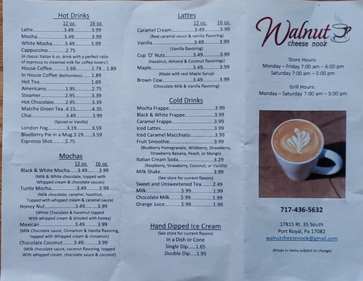 Menu photo 1 Walnut Cheese Nook Port Royal, PA Menu photo 1 Walnut Cheese Nook Port Royal, PA