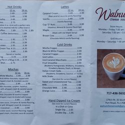 Walnut Cheese Nook - Menu