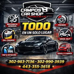 Campos Auto Repair - THE SHOP # 3
CAMPOS CAR SHOP
Everything in one place