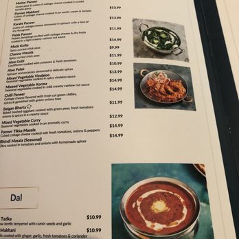 Bombay Touch - the menu of a restaurant - Indian Near Me - Vaughan, Ontario