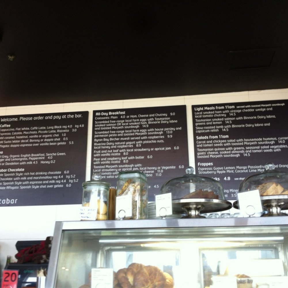 The seasonal menu! The seasonal menu!