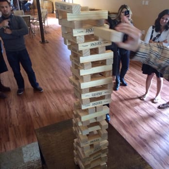 Rockin' Wine Tours - Jenga anyone at Bel Vino winery! - Wine Tours Near Me - Temecula, California