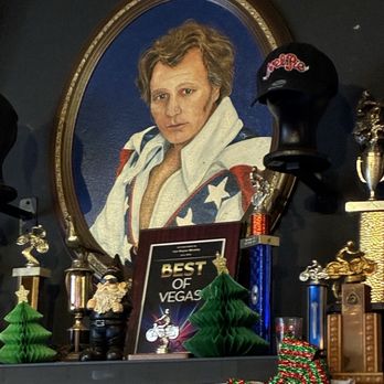 Evel Pie - Evil watches over bar - Pizza Near Me - Las Vegas, Nevada