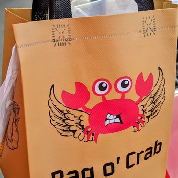 Bag O Crab - Takeout order comes in a reusable bag - Seafood Near Me - Shoreline, Washington
