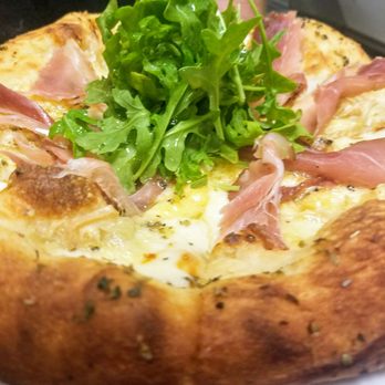 Mangia e Bevi - Pistachio | fresh mozzarella, pistachio pesto, mortadella, pecorino-romano, black pepper   18 - Italian Near Me - Oceanside, California