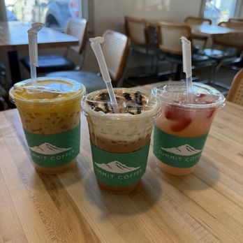 Summit Coffee - Long Point - Banana pudding, Girl Scout, and Strawberry Lemonade - Coffee & Tea Near Me - Mount Pleasant, South Carolina