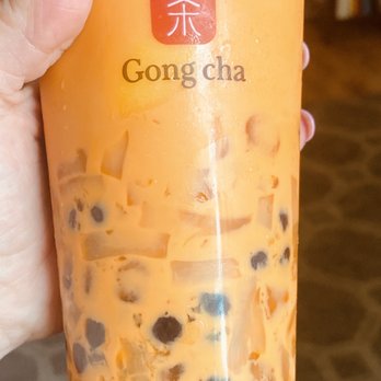 Gong Cha - Little Neck - Thai Tea Latte with extra pearls and jellies - 09/16/2020 - Bubble Tea Near Me - Little Neck, New York Gong Cha - Little Neck - Thai Tea Latte with extra pearls and jellies - 09/16/2020 - Bubble Tea Near Me - Little Neck, New York