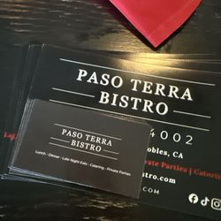 Paso Terra Bistro - Business card