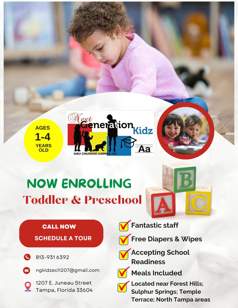 Next Generation Kidz Early Childhood Learning Inc. - childcare center in Tampa, FL