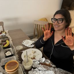 Mendhi during Karva Chauth fast!