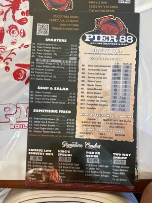 Menu photo 8 Pier 88 Boiling Seafood &Bar Temecula, CA Menu photo 8 Pier 88 Boiling Seafood &Bar Temecula, CA