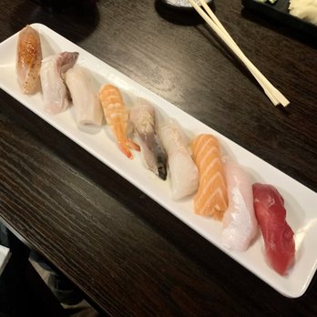 Momo Sushi - Assorted sushi on their combination meal. All very fresh and good tasting. - Sushi Bars Near Me - Henderson, Nevada
