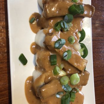 Green Leaf Thai Cuisine - a14. Peanut Sauce Spring Rolls - Thai Near Me - Chicago, Illinois Green Leaf Thai Cuisine - a14. Peanut Sauce Spring Rolls - Thai Near Me - Chicago, Illinois