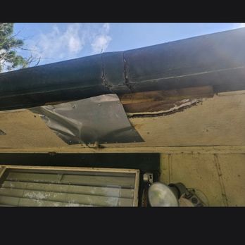 Berrett Pest Control - Installed horrible metal pieces and thought the racoon won't remove this - Pest Control Near Me - Houston, Texas Berrett Pest Control - Installed horrible metal pieces and thought the racoon won't remove this - Pest Control Near Me - Houston, Texas