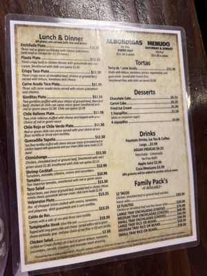 Menu photo 2 Los Mariachis Las Cruces, NM Menu photo 2 Los Mariachis Las Cruces, NM