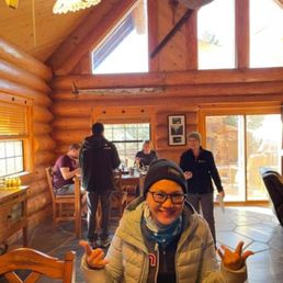 Inside the main cabin where we have daily breakfast Inside the main cabin where we have daily breakfast