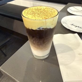 Saigon Brothers - Egg coffee. Stir well and enjoy. - Vietnamese Near Me - Northridge, California Saigon Brothers - Egg coffee. Stir well and enjoy. - Vietnamese Near Me - Northridge, California