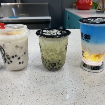 Whale Tea - Left to Right: Crème Brûlée Taro, Matcha Fresh Milk, Whale Crystal - Bubble Tea Near Me - Virginia Beach, Virginia Whale Tea - Left to Right: Crème Brûlée Taro, Matcha Fresh Milk, Whale Crystal - Bubble Tea Near Me - Virginia Beach, Virginia