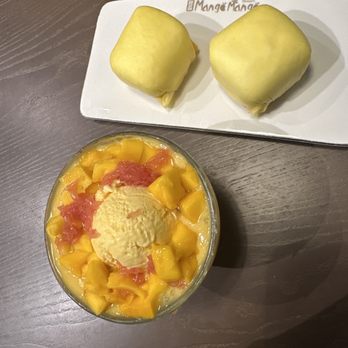 Mango Mango Dessert - Mango pancake , and the mango juice sago with lychee jelly! - Desserts Near Me - Edison, New Jersey Mango Mango Dessert - Mango pancake , and the mango juice sago with lychee jelly! - Desserts Near Me - Edison, New Jersey