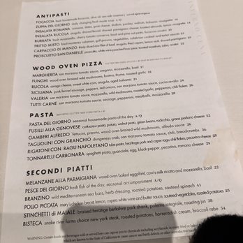 Palio - Dinner menu - Italian Near Me - San Francisco, California Palio - Dinner menu - Italian Near Me - San Francisco, California