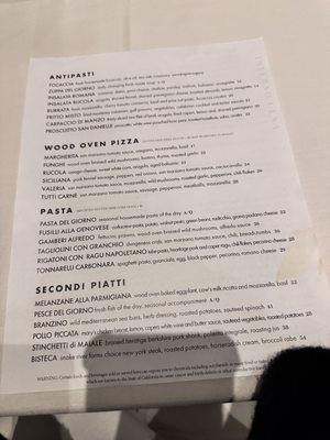 Menu photo 5 Palio San Francisco, CA