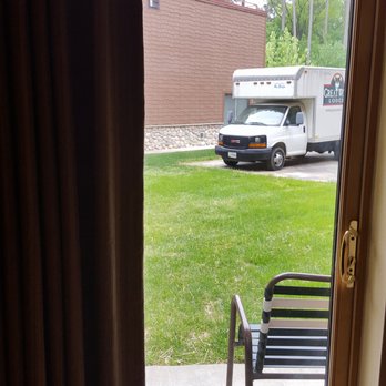 Great Wolf Lodge - View from our $500/night hotel room. The service alley. - Resorts Near Me - Williamsburg, Virginia