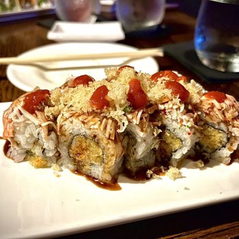 Jinsei Sushi - a close up of a piece of sushi - Sushi Bars Near Me - Birmingham, Alabama Jinsei Sushi - a close up of a piece of sushi - Sushi Bars Near Me - Birmingham, Alabama