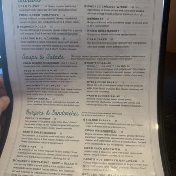 Page's Okra Grill - Menu - Southern Near Me - Mount Pleasant, South Carolina