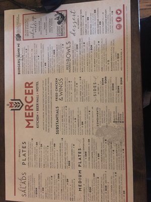Menu photo 8 Mercer Hall Stratford, ON