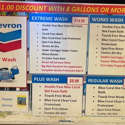 Car wash Options.