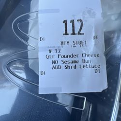 McDonald's - It says ADD SHREDDED LETTUCE"