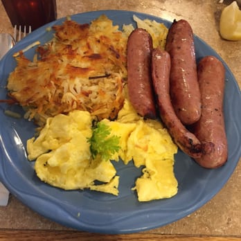 Stan's Maple Cafe - Scrambled eggs, hash browns and chicken Apple sausage! - Salad Near Me - Ukiah, California Stan's Maple Cafe - Scrambled eggs, hash browns and chicken Apple sausage! - Salad Near Me - Ukiah, California