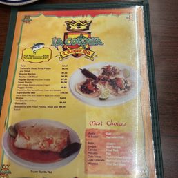 Front of Menu Front of Menu