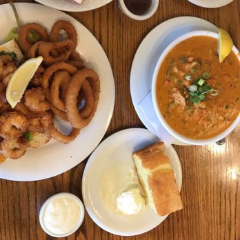 Cajun Kitchen Cafe - Po boy with onion rings (ONION RINGS WERE BOMB), crawfish etouffee, and the beignets - Cajun/Creole Near Me - Santa Barbara, California Cajun Kitchen Cafe - Po boy with onion rings (ONION RINGS WERE BOMB), crawfish etouffee, and the beignets - Cajun/Creole Near Me - Santa Barbara, California