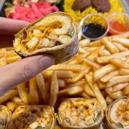 Chicken Saj Wrap