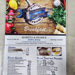 Maritza & Frank's Southern Cooking