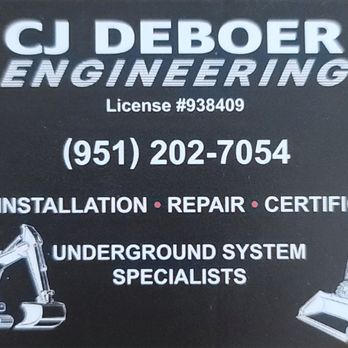 CJ deBoer Engineering & Septic - Septic Services Near Me - Perris, California CJ deBoer Engineering & Septic - Septic Services Near Me - Perris, California